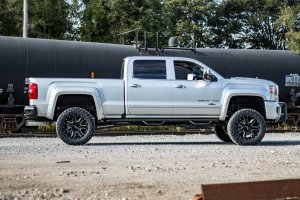Chevrolet Silverado 2500 HD Suspension Lift Kit - Rough Country - Torsion Drop V2 - Hammer Black - '11-'19
